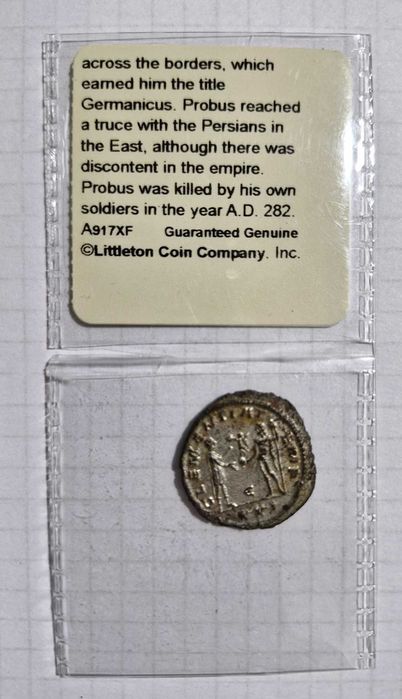 Qadimiy Rim Bronza tangasi (276-282 yil) - Антиквар. Римская монета ст