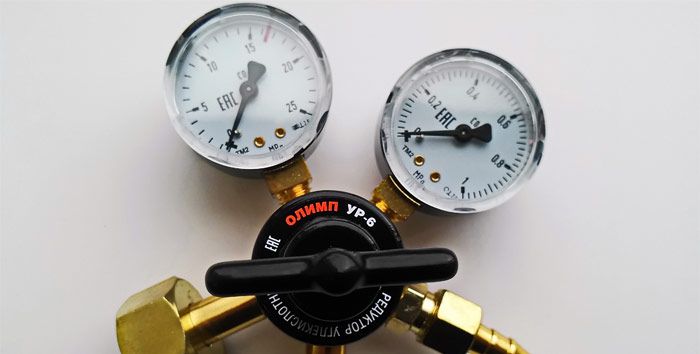 Редукторы углекислотные, кислородные, пропановые