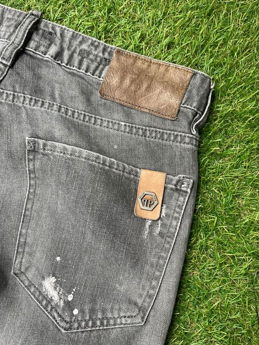 Мъжки дънки : PHILIPP PLEIN Illegal Fight Club Straight Cut Jeans 32