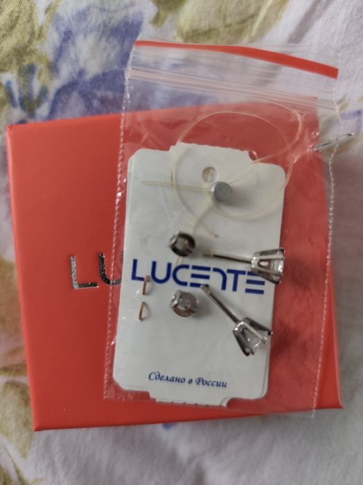 Гвоздики, пусеты серебро 925