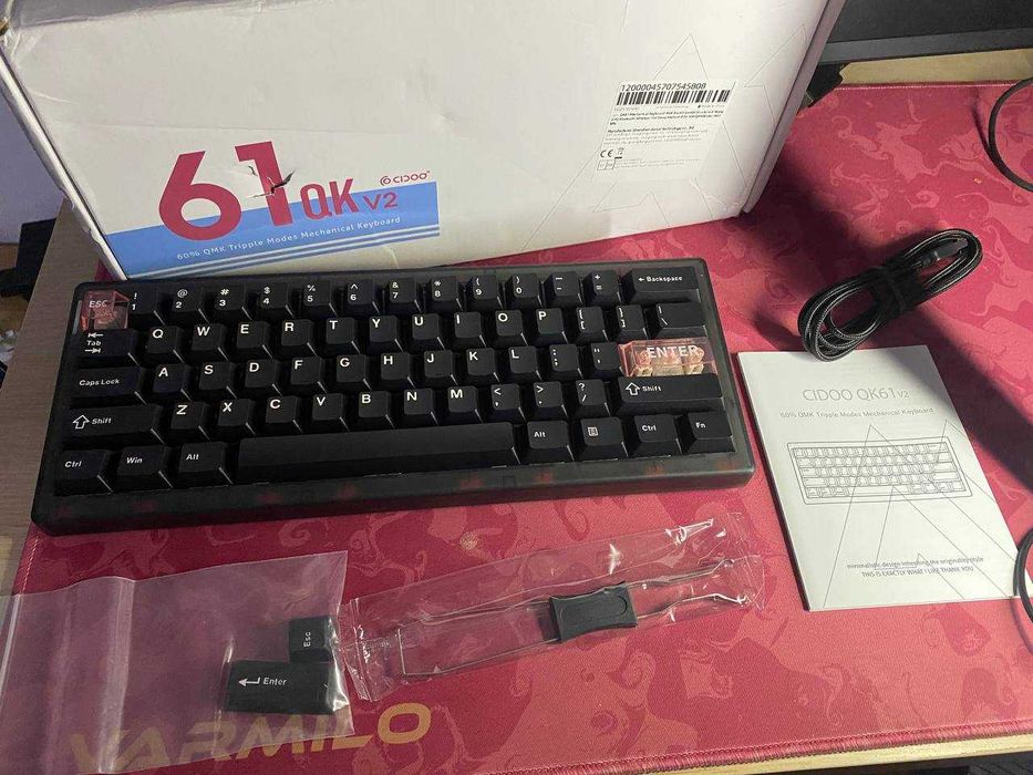 Cidoo QK61 Tastatura Mecanica Wireless Pearl White Switches