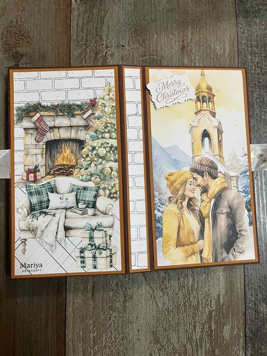 Коледни картички с шоколад