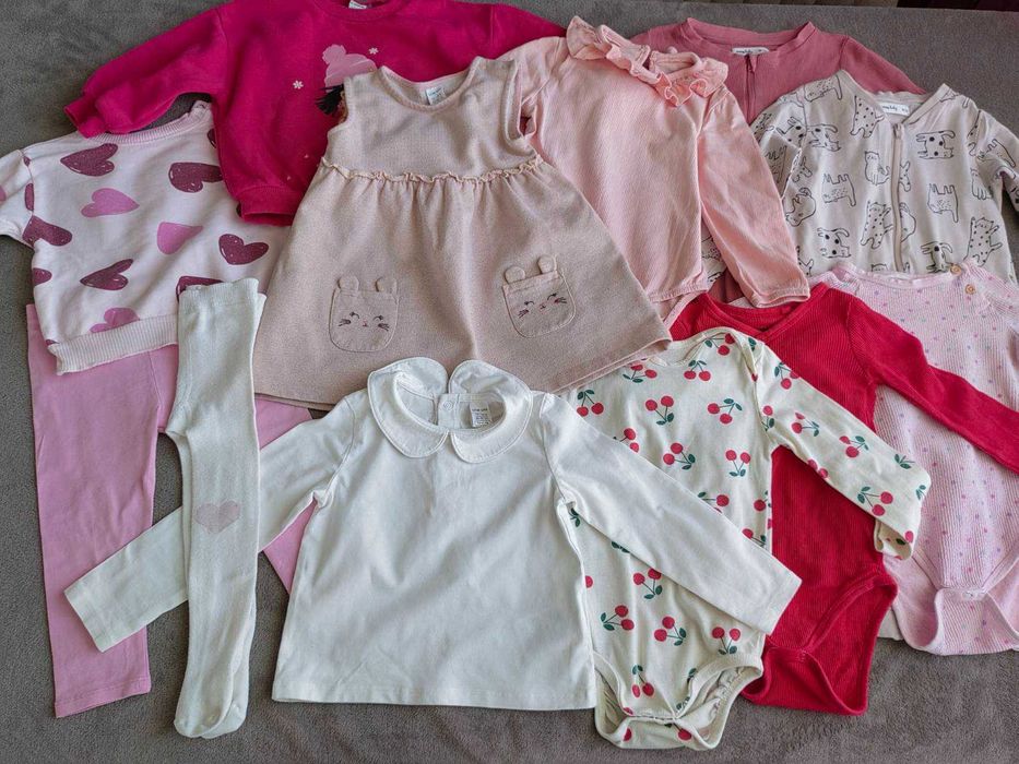 Лот дрехи за момиче 12-18м - 12бр.