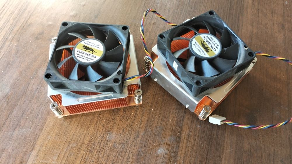 Медный кулер для процессора xeon