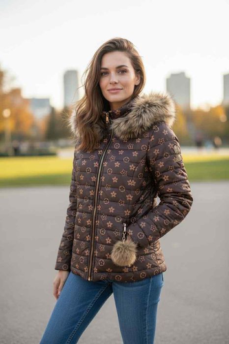 Дамско зимно яке внос от Италия