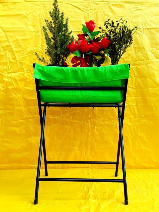 JARDINIERE pliabile 50x25x70 Cm din otel si material special NOI 50 Le