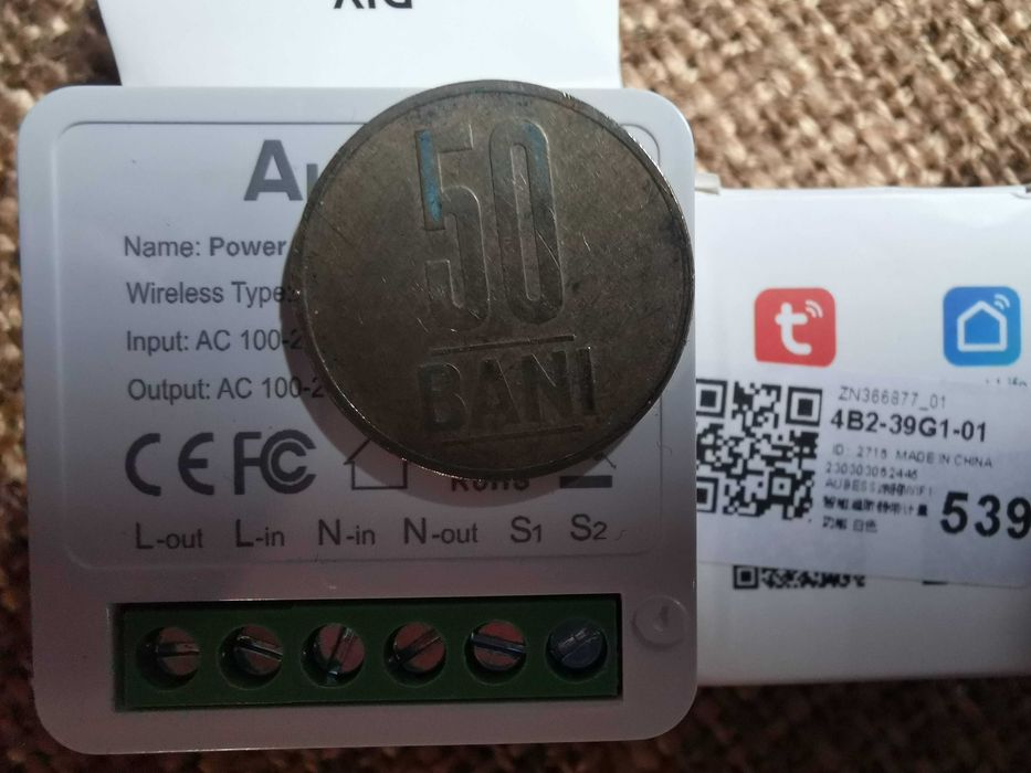 Releu Smart Life / Tuya 16A cu monitorizare consum