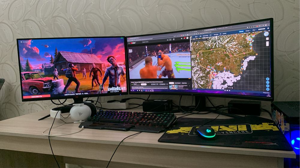 Игровой комп 2 мониторымен