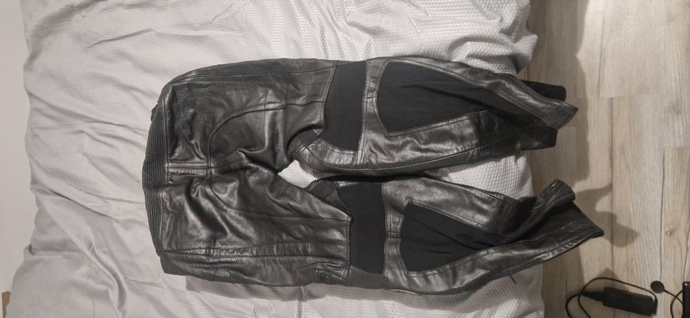 Pantaloni moto piele vanuci