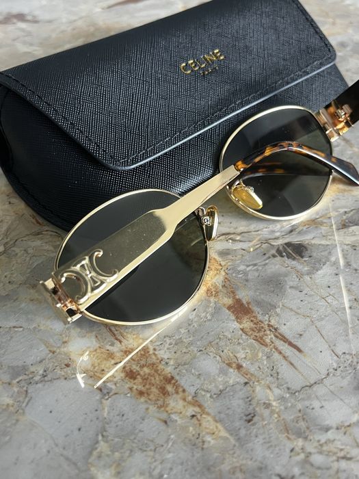 Ochelari de soare celine metal triomphe pentru femei golden