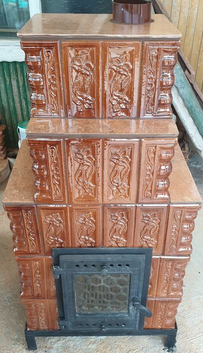 Semineu teracota 5R cu geam