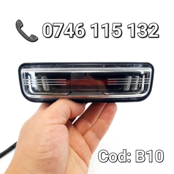 Lampă Stop LED Universală 48-60V cu Semnalizare, Frână și Poziție pentru CityCoco și Scutere Electrice – B10