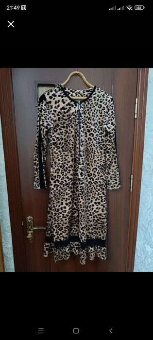 Халат женский велюровый