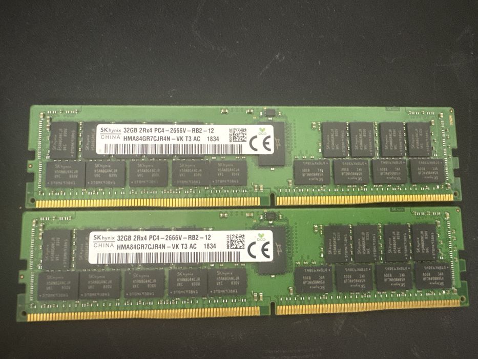 Sk hynix 64GB RAM DDR4 2666mhz ECC Registered