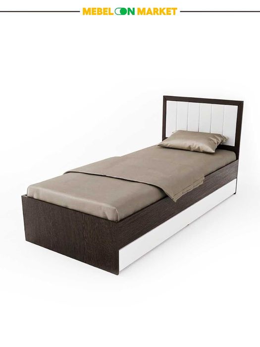 Кровать Ника Mebelonmarket 90×203×95 см, выдвижные ящики,