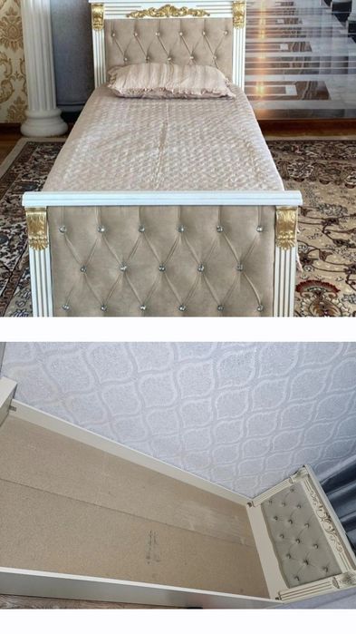 Продам кровать отличном состаяние размер 2×90