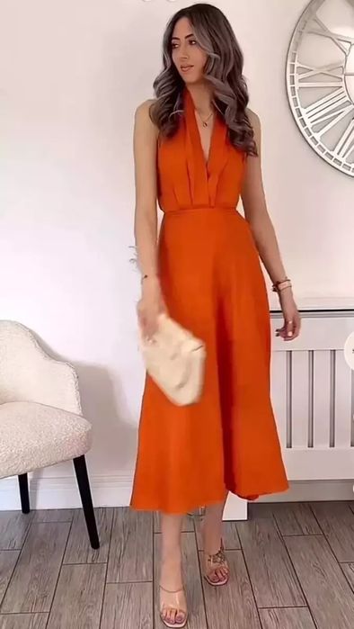 Rochie din in Zara linen blend