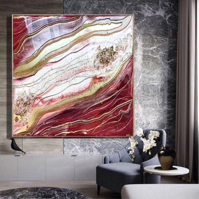 интерьерные картины из эпоксидный смолы