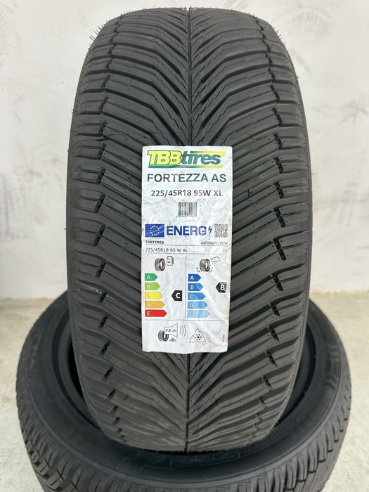 Нови всесезонни гуми TBB TIRES FORTEZZA AS 225/45R18 95W XL БОРД 2254518