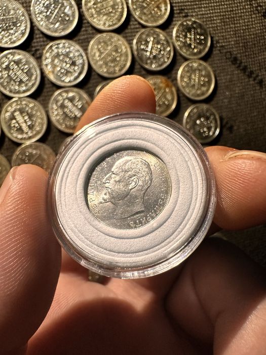 СРЕБЪРНИ Български монети от 50 стотинки 1910/12/13