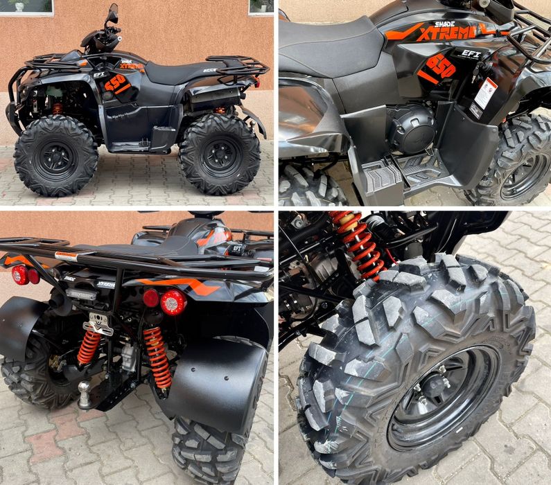 Atv Acces Motor Shade XTreme 650cc 4x4 2022 EFI / IRS / Face-Lift / Long / 1453 km / Recent adus - Stare Nouă !