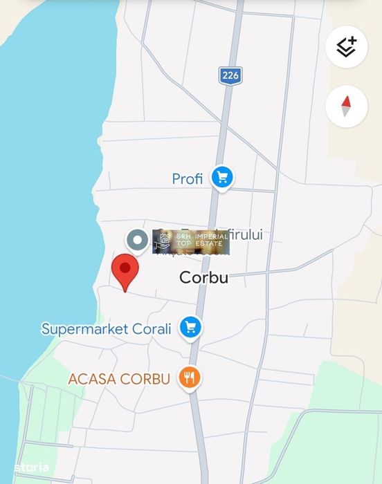 Teren intravilan de vânzare Corbu aproape de Lac multiple posibilități