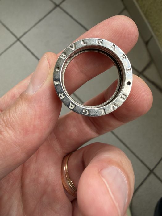 Inel barbatesc argint Bvlgari