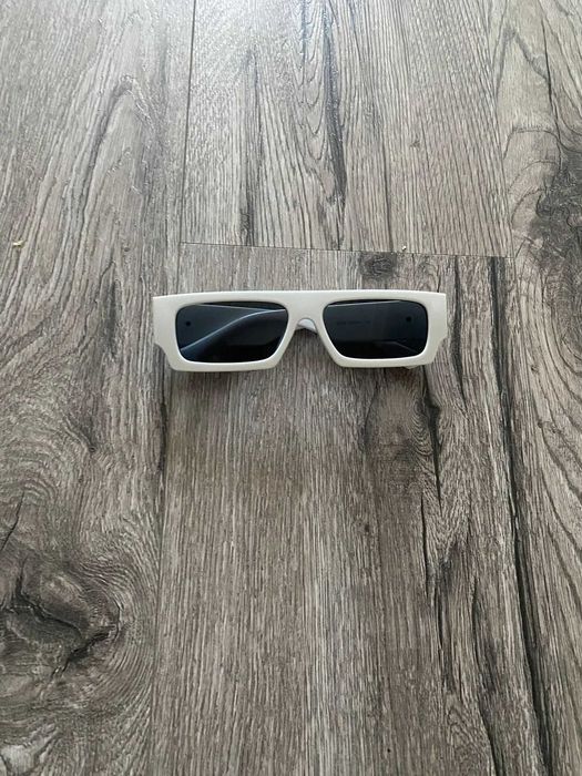 Ochelari Off-White originali albi pătrați streetwear designer