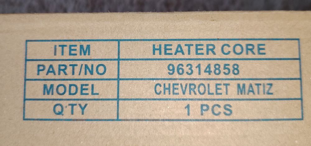 печка радиятор матиз