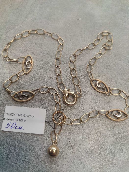 Златно дамско колие 4.68гр-14к