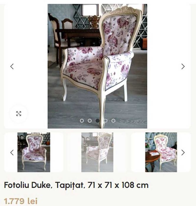 2 Scaune Boem Elegant Vintage