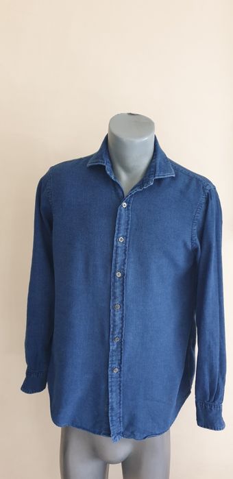 POLO Ralph Lauren Indigo Cotton Mens Size S ОРИГИНАЛ!  Мъжка Риза!