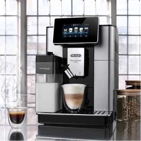 Кофемашина DeLonghi ECAM610.55SB PrimaDonna SOUL бонус DeLonghi стакан