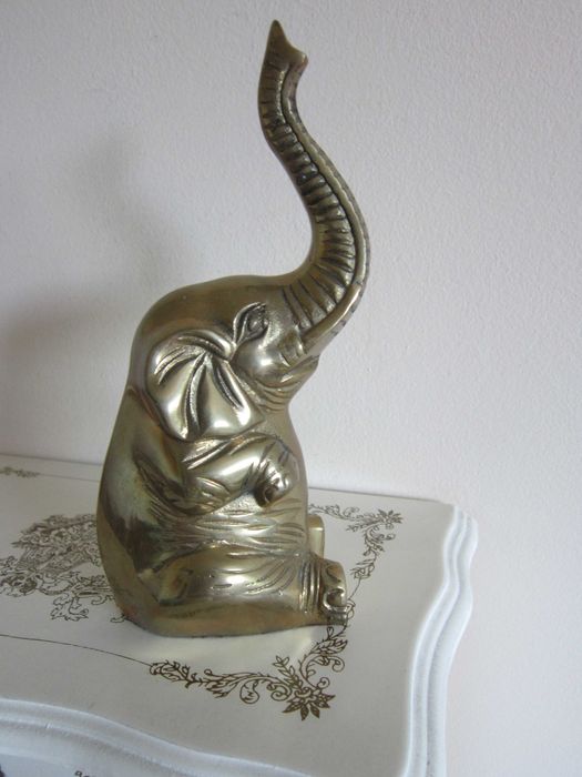 rar suport pt inelei Elefant bronz masiv made Germany 1960