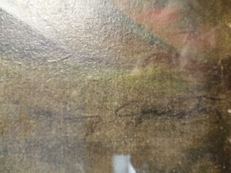 Tablou Maria Cici Constantinescu – pictură în ulei pe pânză – temă religioasă