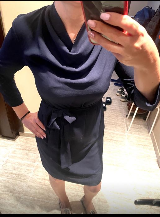 НОВА рокля от НМ в тъмно синьо С ПОДАРЪК ПО ИЗБОР