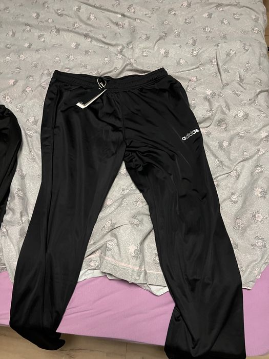 adidas Sportswear, Спортен екип с висока яка, Черен, Сив, ХЛ