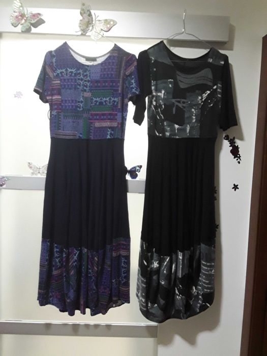 Rochițe lungi noi M 42  model gogoșar ,bumbac vascoza ambele 80 lei