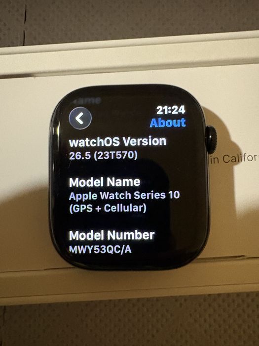 Apple Watch 10 46mm LTE с гранция 3 години