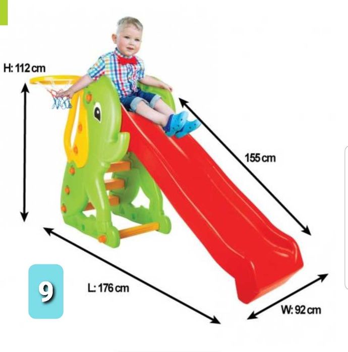 Пързалка улей parzalka Dino Pooh Verena Wavy