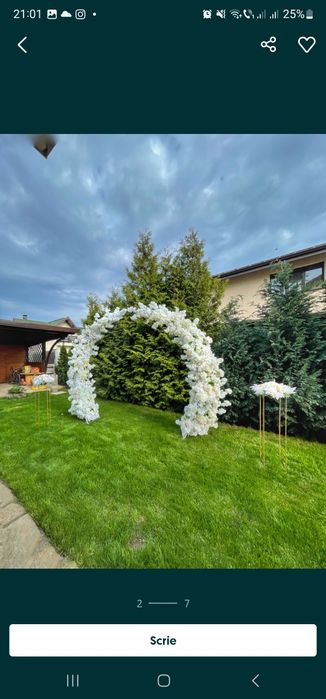 Vand 2 buc Arcada semiluna, nedecorata