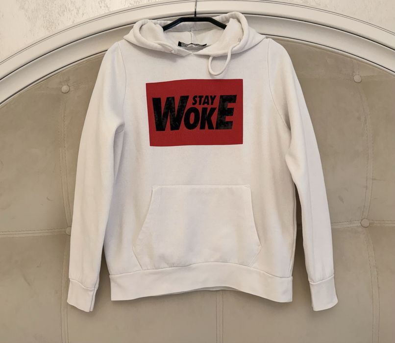 Hanorac alb FB Sister (New Yorker), “Stay Woke”, XS