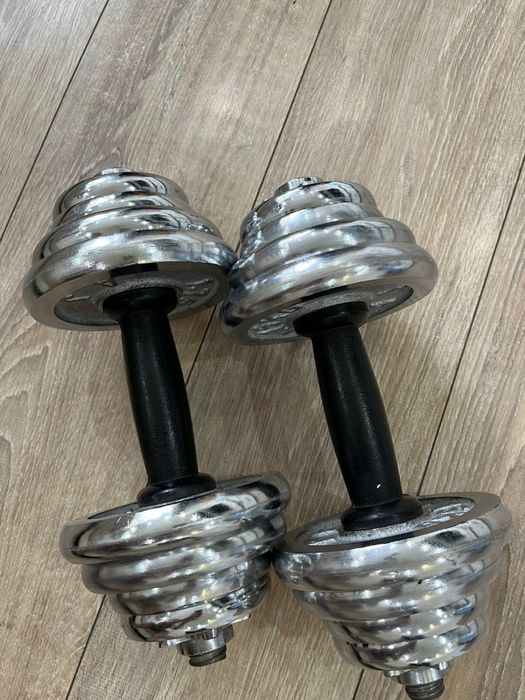 Гантели разборные хромированные