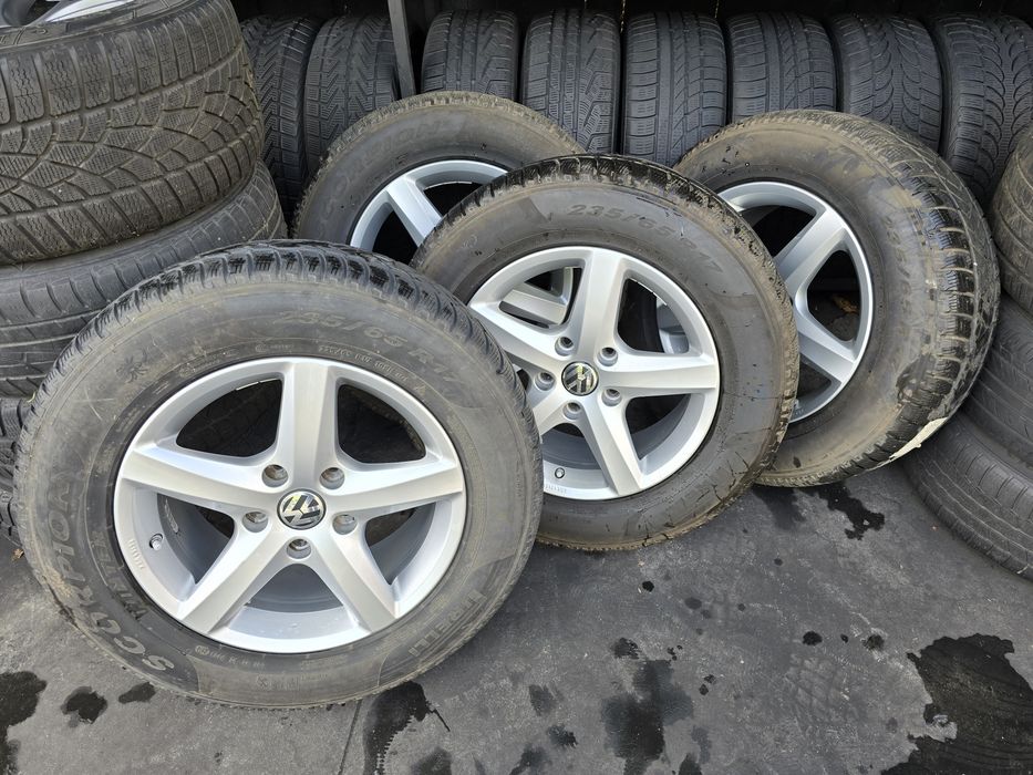 4 roți Volkswagen tuareg 7.5 j x17 et.50  cu anv. iarna