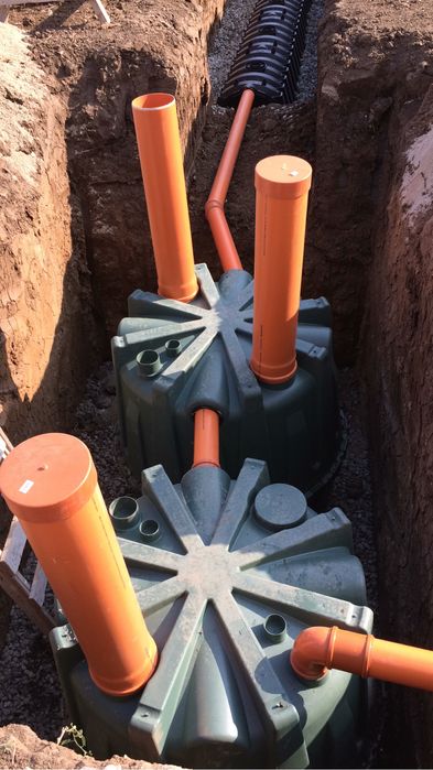 Fosa septica, ecologica cu drenaj GRAF pentru 2-4 LE, 6-8 locuitori.