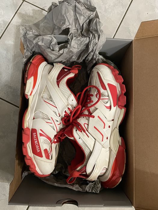 Balenciaga track white/red оригинални