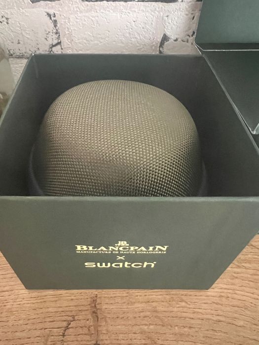 Часовник Swatch x blancpain scuba green limited