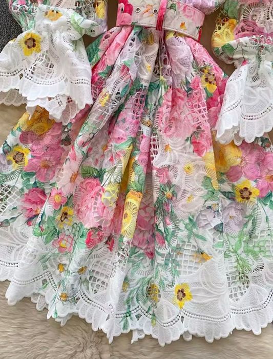 Дамска дантелена рокля