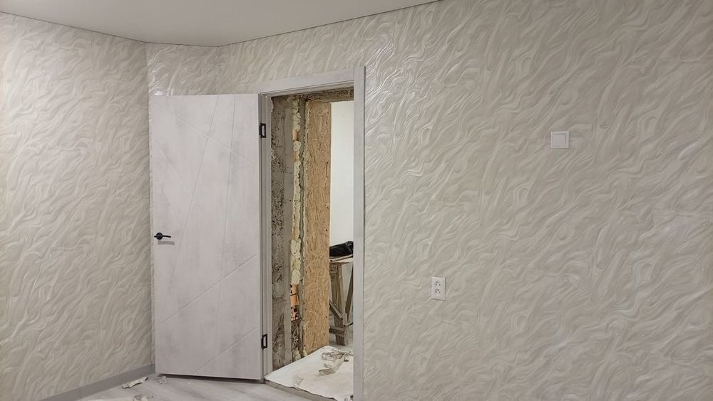 Поклейка обоев метражные