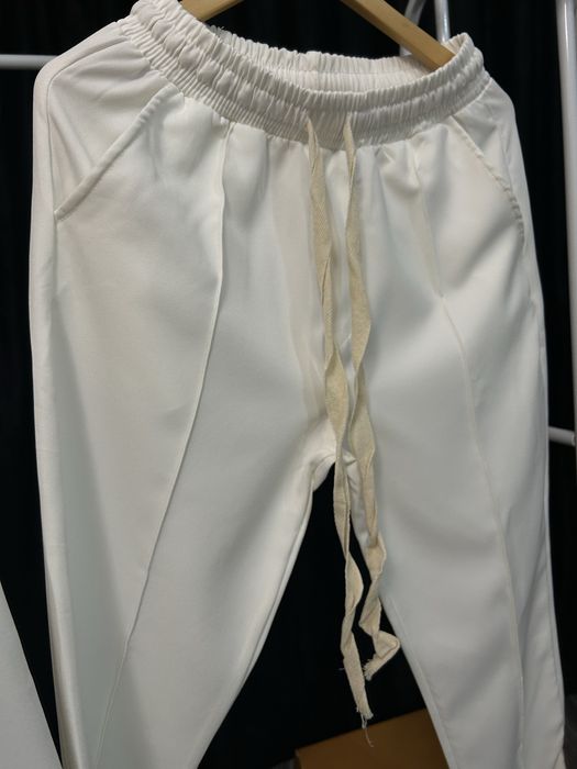 Compleu alb barbati elegant casual camasa + pantaloni xxl